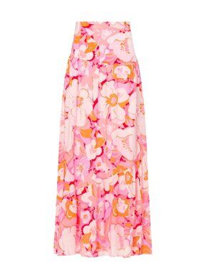 MINKPINK Josie Floral Tiered Maxi Skirt